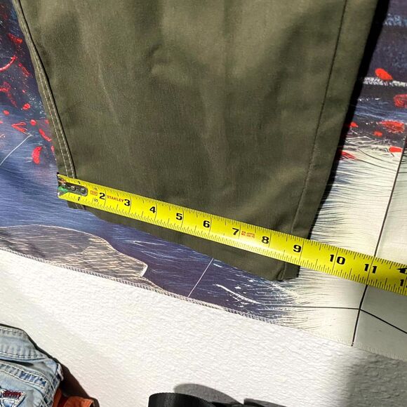 True Religion Cargo Pant Men's 36 Green Workwear Utility Outdoor Baggy Casual - Picture 6 of 7